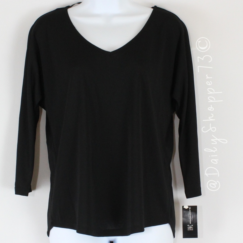 INC Women's All-Purpose Lightweight Black Shirt